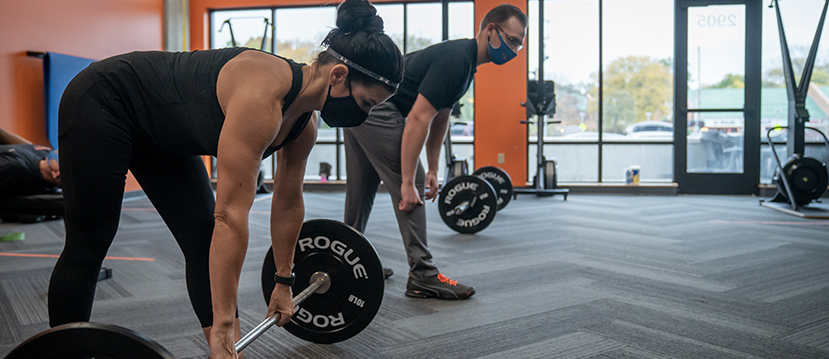 Push & Pull small group strength training class